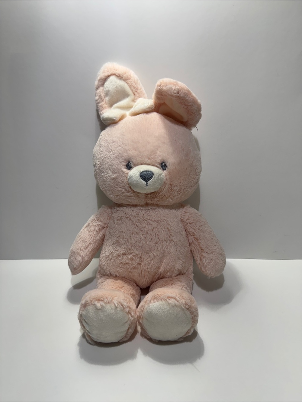 GUND Baby Spin Master 15" Roise Baby Pink Bunny with Bow Plush Stuffed Animal